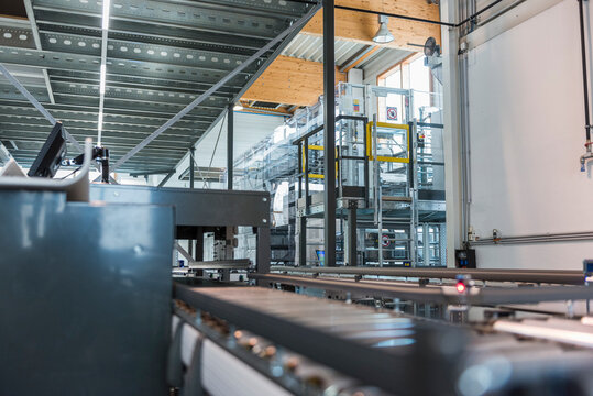 Production line in modern factory