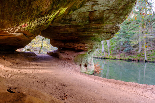 Germany, Bavaria, Gustav Adolf Cave in Schwarzach Gorge