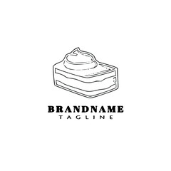 cake logo cartoon design template icon creative isolated vector illustration