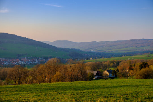 Sunset, Ehrenberg, Rhoen, Germany