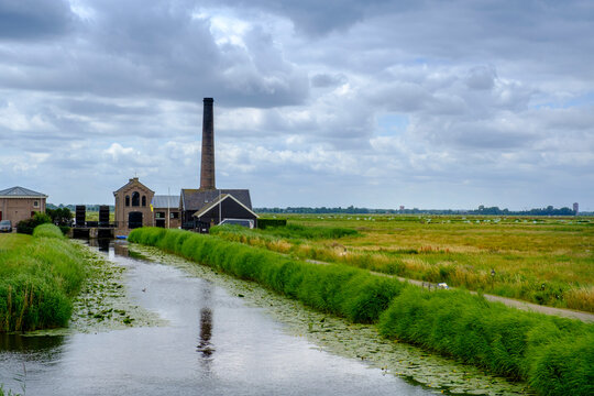 The Netherlands, Gelderland, Zeedijk near Nijkerk, Power station Stichting Vrienden van het Putter Stoomgemaal