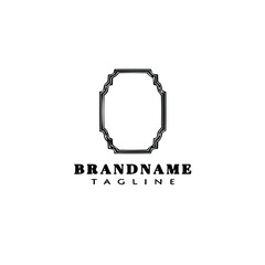 frame border logo cartoon cute black icon unique vector illustration