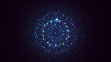 3D rendering abstract colorful fractal light background