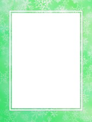 緑色の雪のフレームがある背景素材