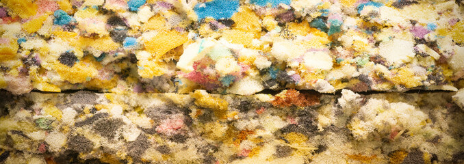 Fototapeta na wymiar Object with rough and colorful surface.