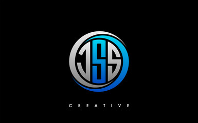 JSS Letter Initial Logo Design Template Vector Illustration