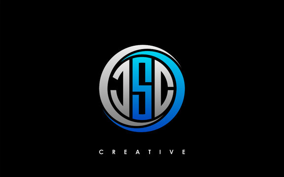 JSC Letter Initial Logo Design Template Vector Illustration