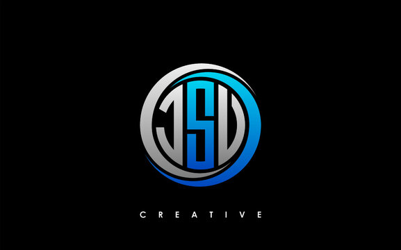 JSV Letter Initial Logo Design Template Vector Illustration