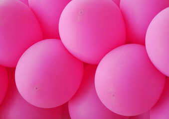 pink balloons background, holiday pink balloon, pink bubbles beautiful party texture. 