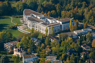 Germany, Baden-Wuerttemberg, Lake Constance, Constance, aerial view clinic Schmieder