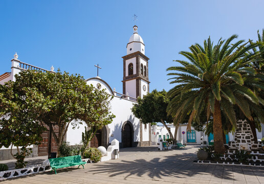 Spain, Canary Islands, Lanzarote, Arrecife, San Gines church
