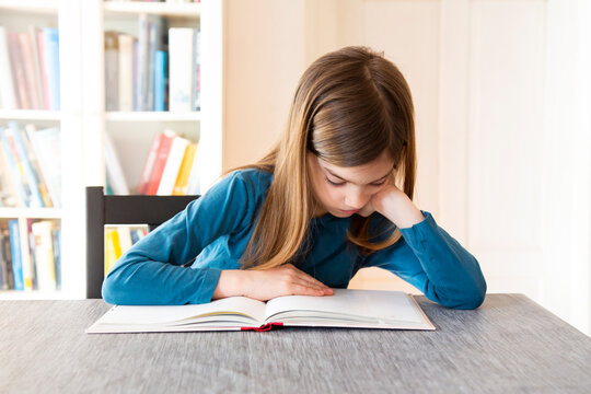 Girl reading a book