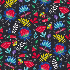 Fototapeta premium Indonesian Batik Seamless Pattern