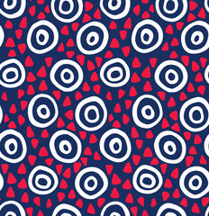 African Ankara Wax Print: vibrant color abstract seamless pattern 