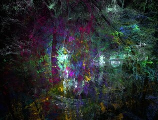 Imaginatory fractal abstract background Image