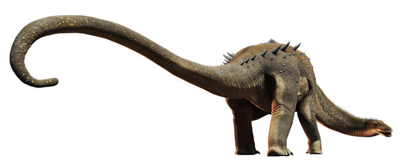 Alamosaurus, dinosaur from the Late Cretaceous period isolated on white background © dottedyeti