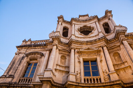 Sicily, Noto, St. Charles Church, Chiesa di San Carlo al Corso