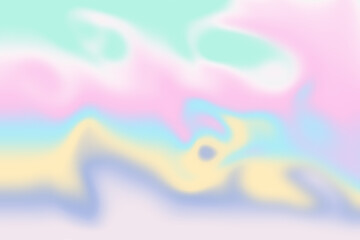 Holographic abstract background in pastel neon color design. Modern style trends 80s 90s background with hologram effect for creative project - design fashion. cover, book, printing more