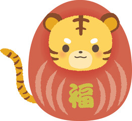 寅年　正月　年賀　だるま