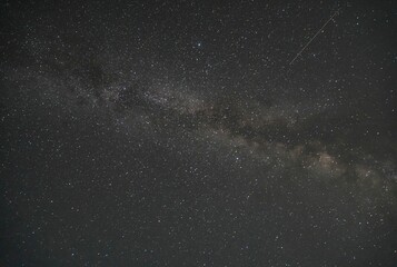 天の川と流れ星