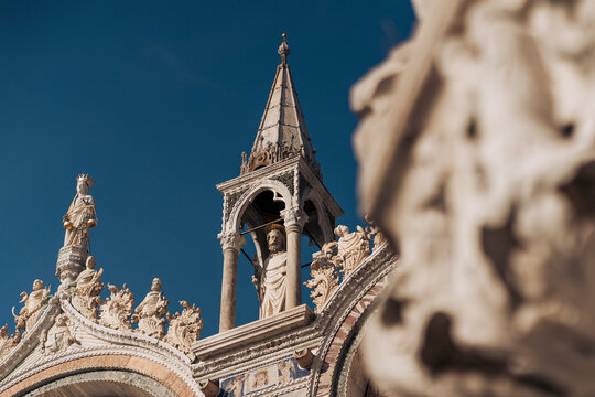 Italy, Venice, Low angle view of St. Marks cathedral