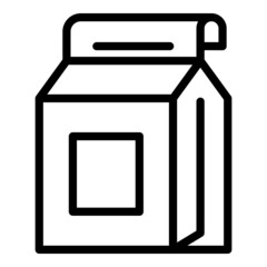 Food delivery box icon outline vector. Online order. Menu app
