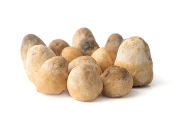Fototapeta premium Pile of Straw mushroom on a white background.