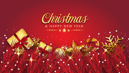 Premium Christmas background design 