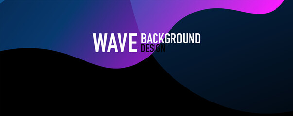 Abstract background - shiny fluid gradients and overlapping waves. Vector Illustration For Wallpaper, Banner, Background, Landing Page