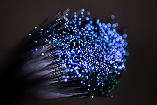 Optical fiber transmitting information