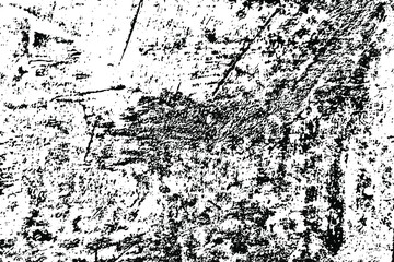 Grunge texture of the rough surface of old plaster with noise, grit, dirt. Vector illustration. Overlay template.