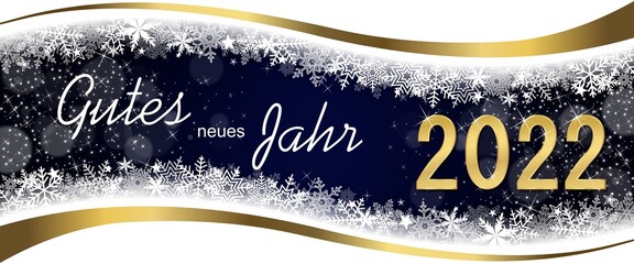 Frohes neues Jahr 2022 Grußkarte 