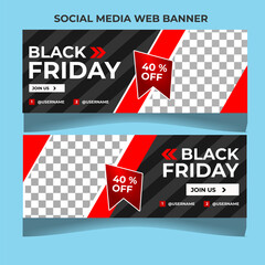 black friday sale social media post design