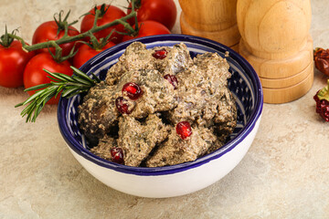 Chicken Liver with cream sauce