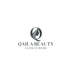 Letter Q and Beauty Face logo concept ready for your brand