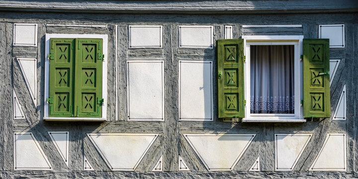 Half-timbered house at the historic old town, Waiblingen, Germany