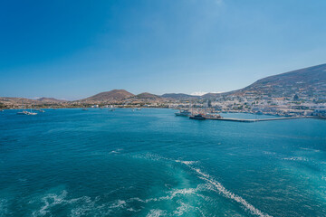 Landscapes of Aegean islands in Greece