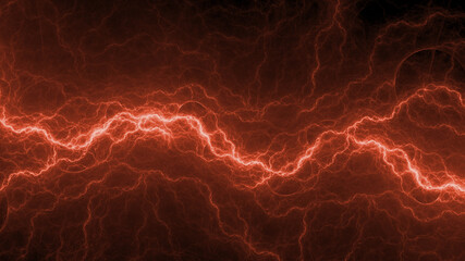 Fototapeta premium Burning plasma, electrical abstract background lightning