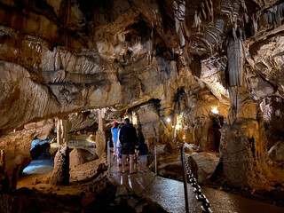 Tourist cave Vrelo in the Gorski kotar region - Fuzine Croatia or Die Höhle Vrelo in der...