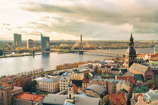 View of the city from above, Riga, Latvia