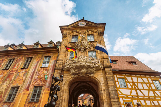 Germany, Bavaria, Bamberg, facade of the old town hall