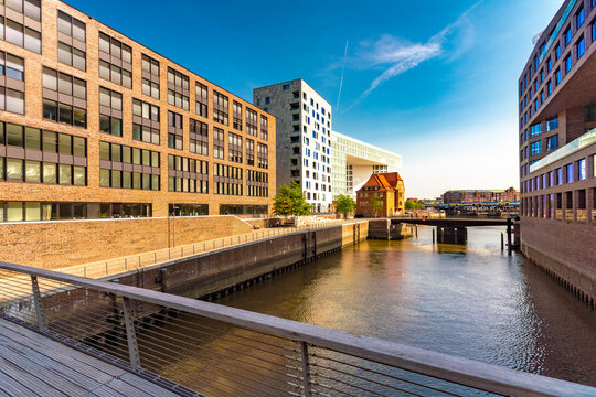 Modern buildings in Hafencity, Hamburg, Germany