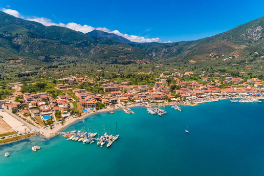 Greece, Lefkada, aerial view of Kallithea