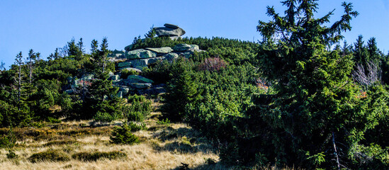 rocks in the Karkonosze National Park