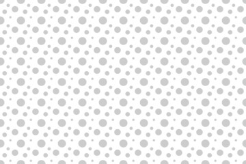 Seamless gray dot pattern pattern, for white background.