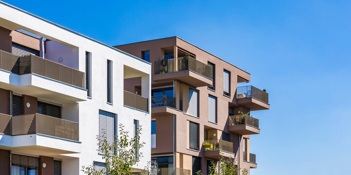 Germany, Bavaria, Elchingen, New modern residential houses in suburb