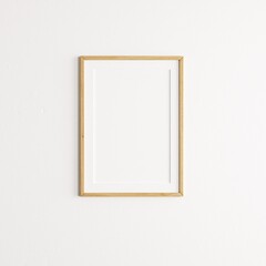 Boho Frame Mockup - Boho empty white frame