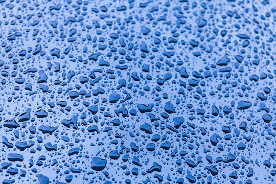 Raindrops on a car
