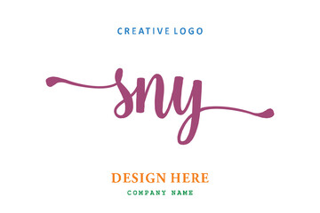 SNY lettering logo is simple, easy to understand and authoritative