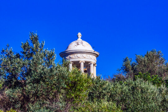 Spain, Mallorca, Son Maroig, cassisist temple made from Carrara marble